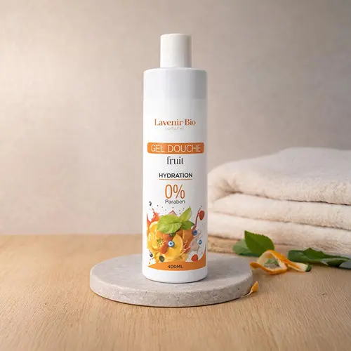 L'avenir Bio Naturel Gel Douche - Natural shower gel with fruit extracts for deep hydration