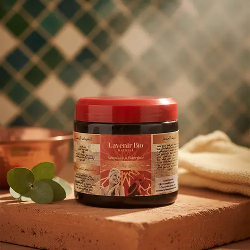 L'avenir Bio Naturel Savon Noir - Traditional Moroccan black soap with Aker Fassi